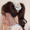 2025 New Korean Dot Floral Hair Clip Sweet Flower Banana Clip Large Hairpins Barrettes For Women Girls Hair Accessories Headwear