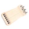 Chinese Zither Finger Trainer Wooden 6 String Mini Musical Instrument Fingering Practice Tool