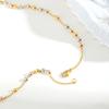 Vnox Long Rosary Necklace Accesorios Stainless Steel Virgin Mary Oval Bar With Cross Pendant Fashion Jewelry