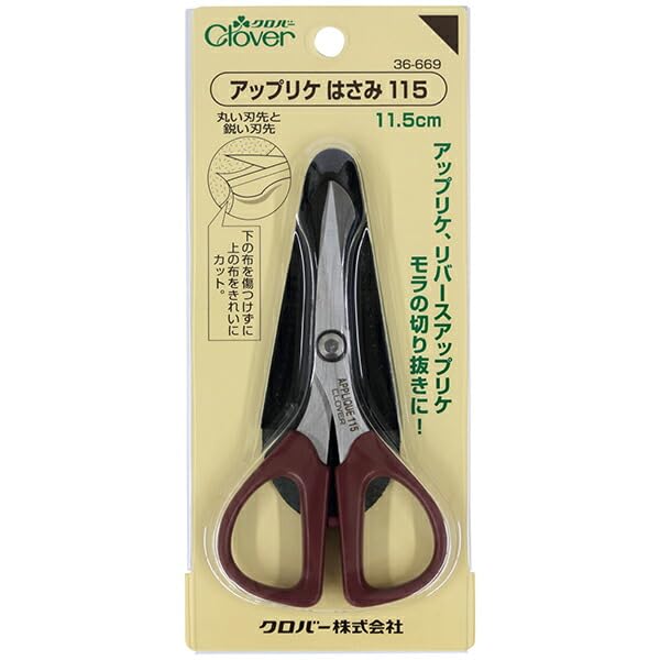 Clover Craft Scissors Scissors 115115 "Applique (11.5cm) 36-669" [Used]
