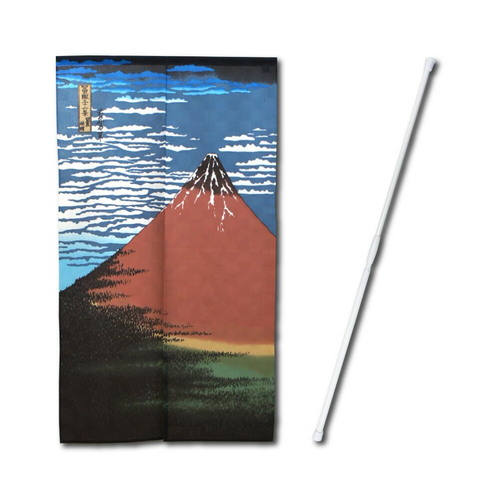 

Noren Kobo Japanese Katsushika Japanese Noren with Tension Red Width 85 x Length 21301 Noren, Stylish, Modern, Ukiyo-e, Hokusai, Painting, Tapestry,