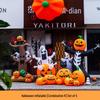 Large Halloween Pumpkin Lantern with Ghost and Spider Décor