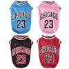 Mesh Atmungsaktive Hundekleidung Schnauzer Teddy Sport Große Hundetrikot Basketballkleidung Welpen-T-Shirts Sommer-Haustier-Katzen-Shirts