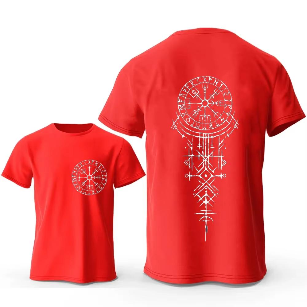 Mysterious Time Symbol Design Printed T-shirt Pattern T-shirt High quality Men's and Women's Short sleeved T-shirt Men's Sportswear Top