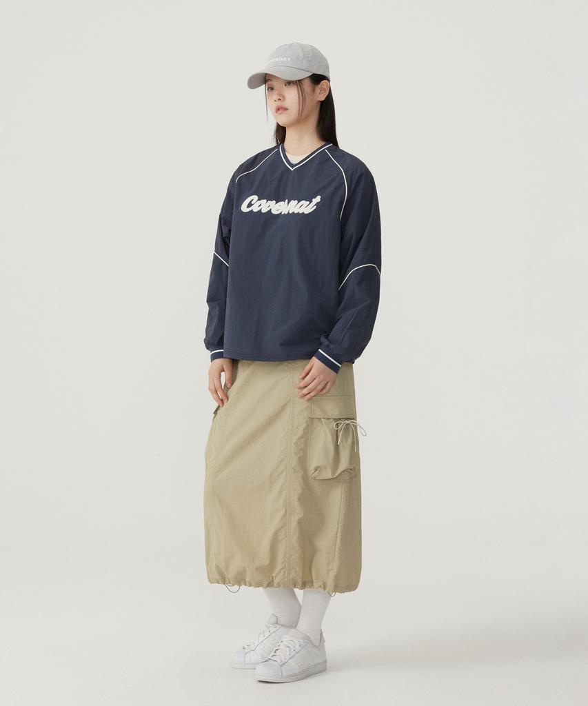 Covernat Woman String Cargo Skirt Light Khaki