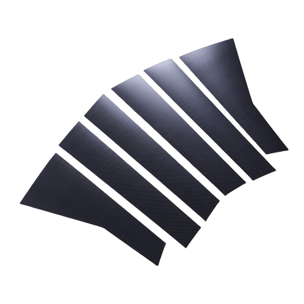 6PCS Car Door Window Pillar Posts Cover Trim PC Outer Door Window Pillar Panel Decorative Cover Replacement for 2017-2022