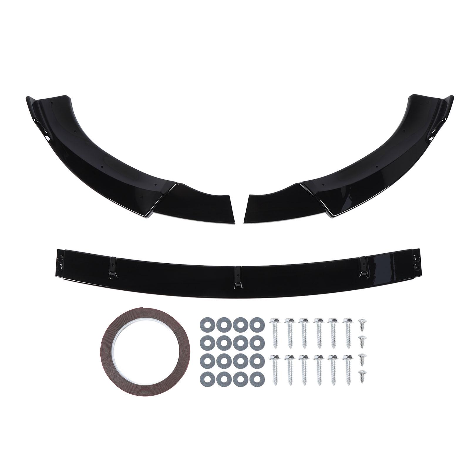 

3 части переднего бампера спойлер гоночный вид улучшенная защита бесшовная посадка для CLS-класса C257 AMG Bright Black