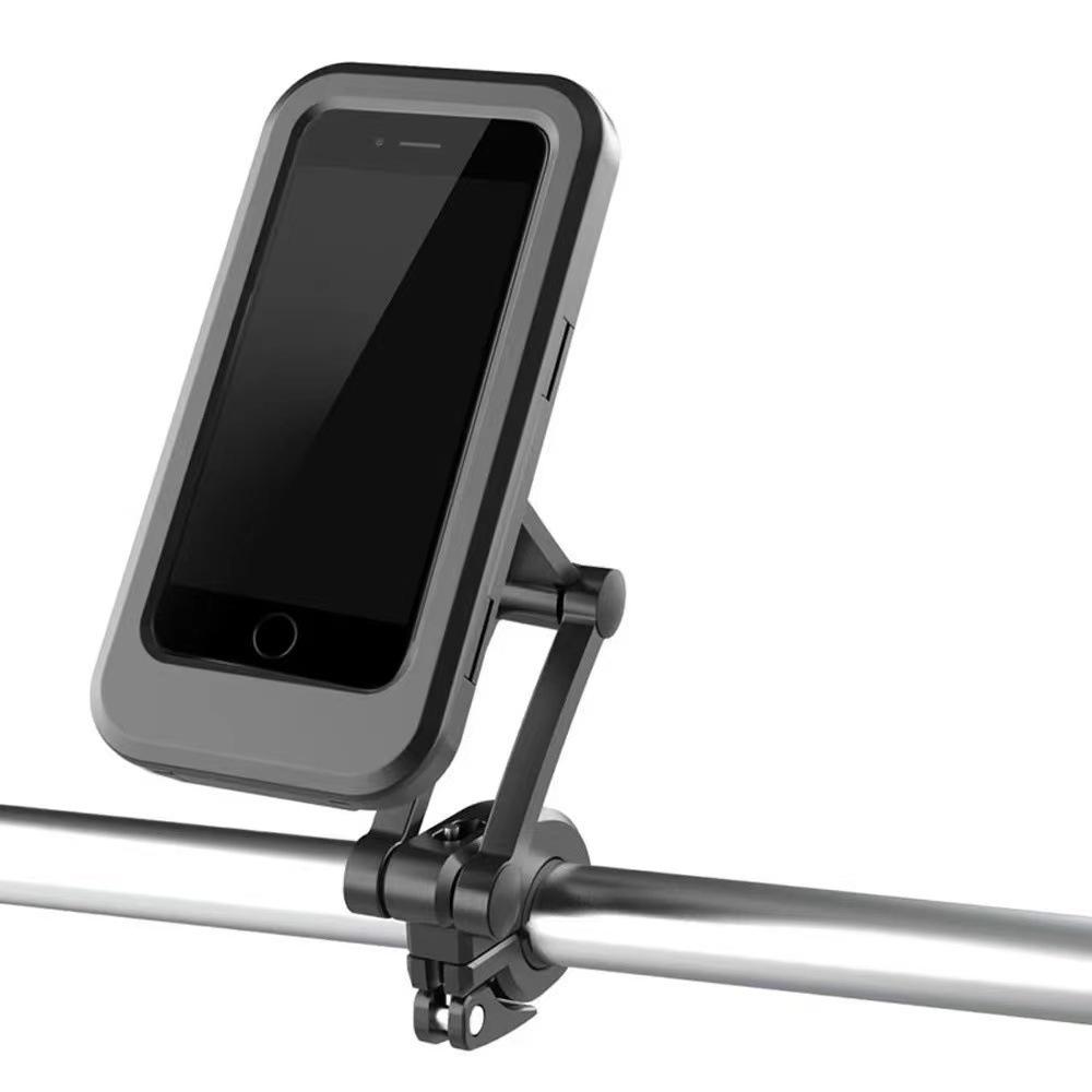 Waterproof Shockproof Mobile Phone Holder for Delivery Riders - Fits Electric Scooters, Motorcycles, and Bicycles
