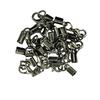 24 Pieces Multicolor Lobster Claw Clasp Leather Crimp Cord Clip Ends Crafts