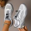Fashion Women's Sneakers Spring and Summer New Versatile Mesh Shoes Breathable Lightweight Flat Non-slip Soft Sole Running Shoes