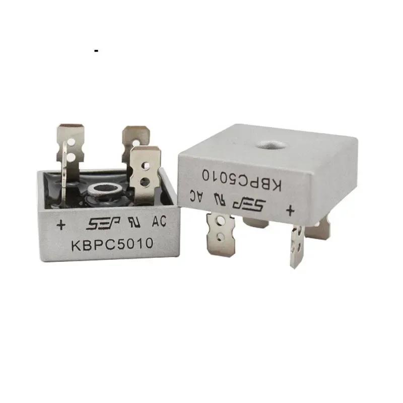 

1pcsKBPC5010 5010 50A 1000V Phases Diode Bridge Rectifier New Original rectifier diode KBPC5010 power electronica componentes білий