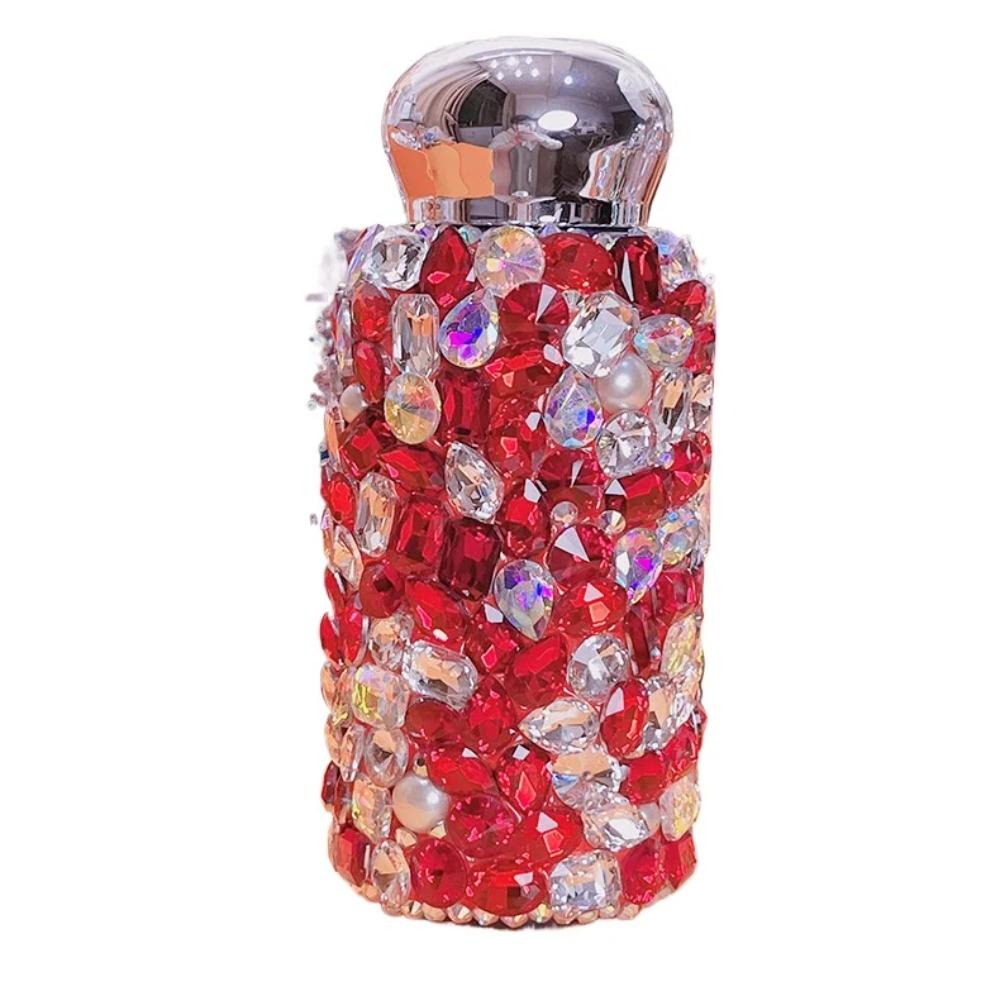 260ml Shiny Diamond Thermal Cups Stainless Steel Insulated Bottle Travel Portable Vacuum Flasks for Summer Winter Drinkware