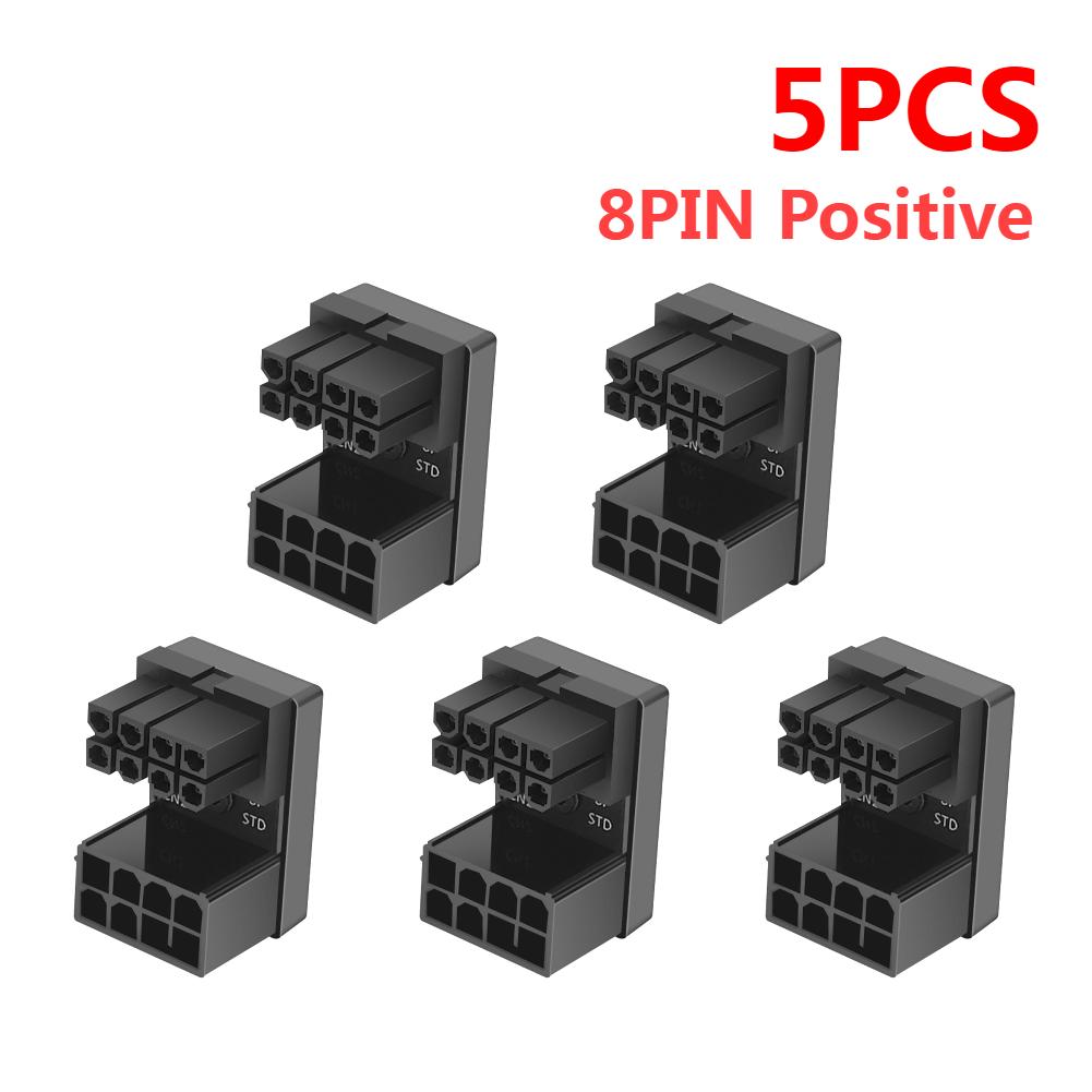 ATX GPU VGA PCIe 8 Pin 6Pin U to 180 Degree Angle Connector Power Adapter Board for Desktop Video Card Graphics GPU Adapter