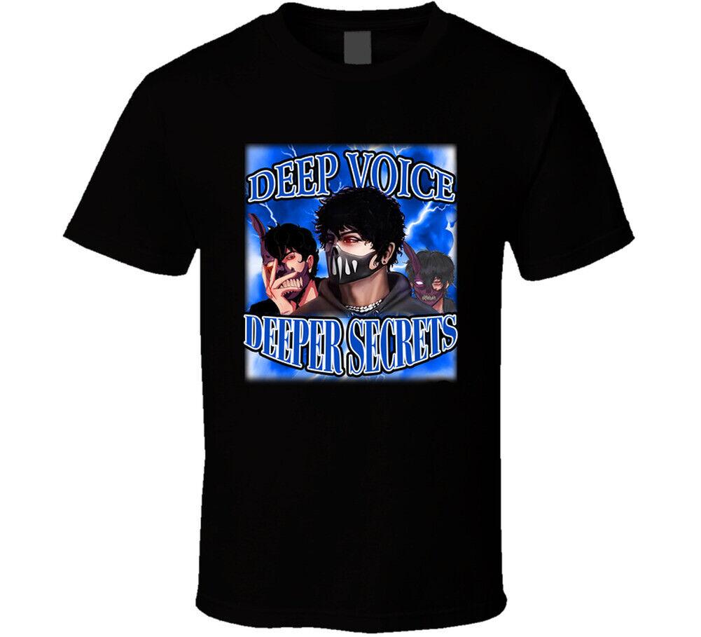

Corpse Husband Deep Voice Deeper Secrets Mysterious Persona Meme T Shirt Mens Womens Tees Top 4XL