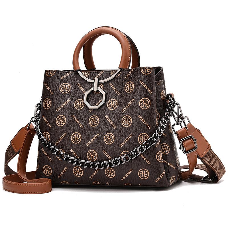 

Вместительная сумка-ведро 2025 новая модная трендовая сумка-мессенджер для леди среднего возраста, мамы