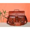 Briefcase Satchel Leather Messenger Genuine Laptop Men's Vintage Handmade Bag