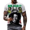 Men's 3D Rock Hip Hop Rap T-shirt Fashion Trend Street Casual Round Neck Short Sleeve Top