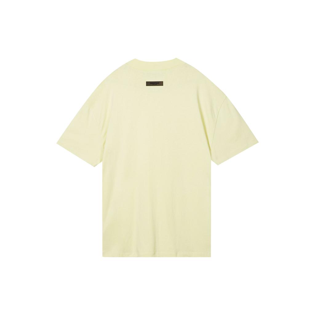 Fear of God Essentials Fall/Winter 2022 Short Sleeve Tee Unisex Tops Canary-Yellow FOG-FW22-373
