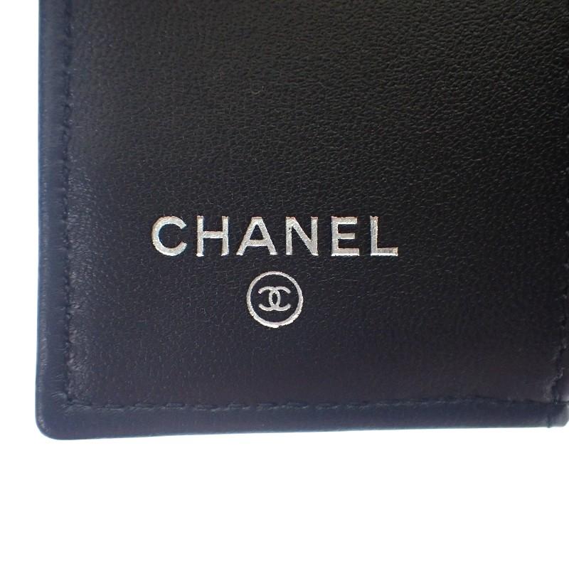 CHANEL  AP0230_B13639 Tri-fold wallet So Black lambskin Women