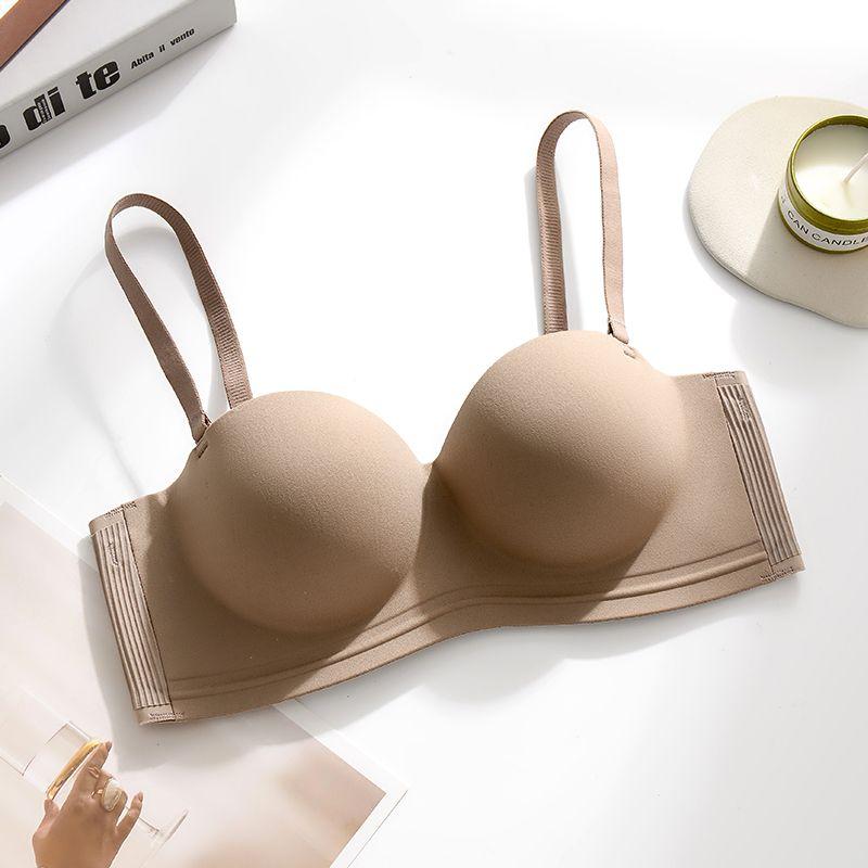 

Женский бесшовный пуш-ап бюстгальтер тонкого стиля без косточек с контролем боковой груди, приподнимающий и предотвращающий обвисание, улучшающий внешний вид груди 38/85