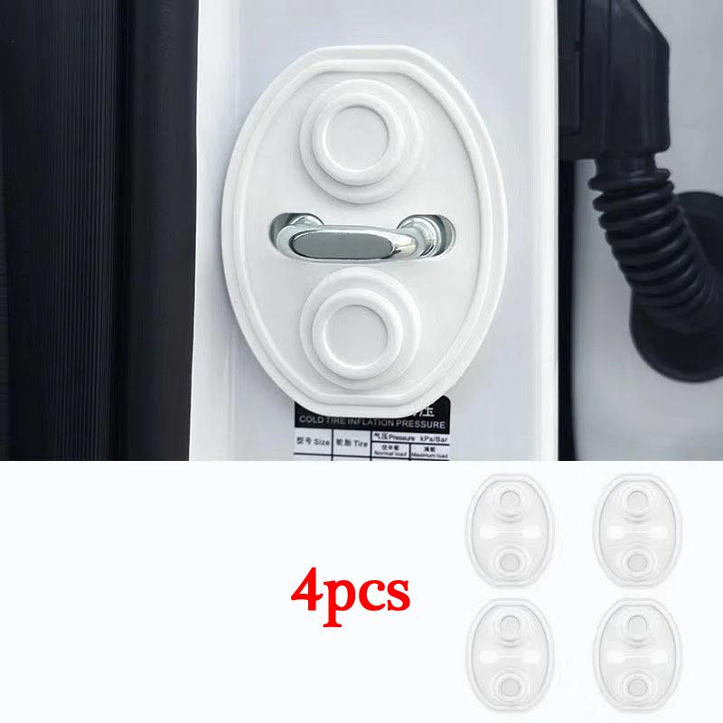 Upgrade Car Door Closing Shockproof Silicone Cushion Mute Shock Absorber Protective Covers Car Door Latch Accessories