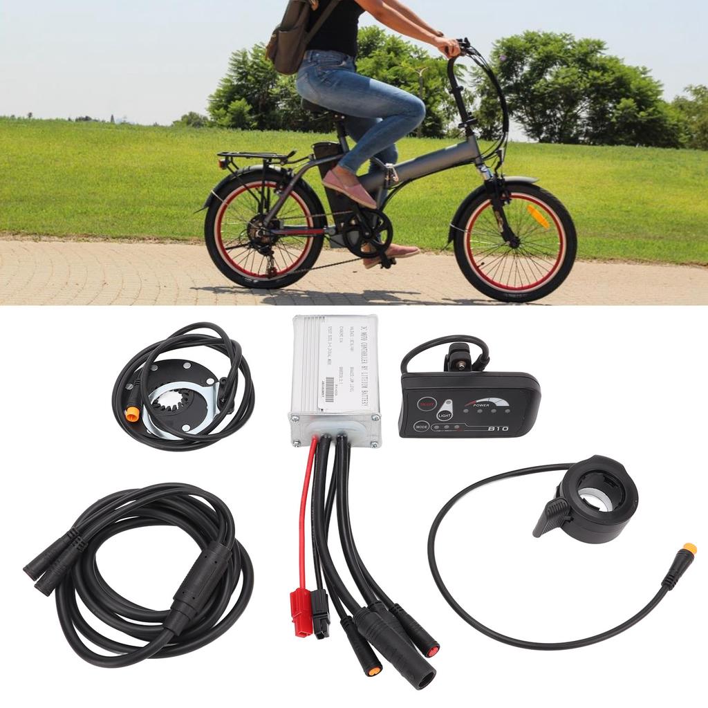 Bicycle Lithium Battery Conversion Kit 15A Controller LED S810 Display 1 to 2 Connecting Line Kit for 250W 300W Motor