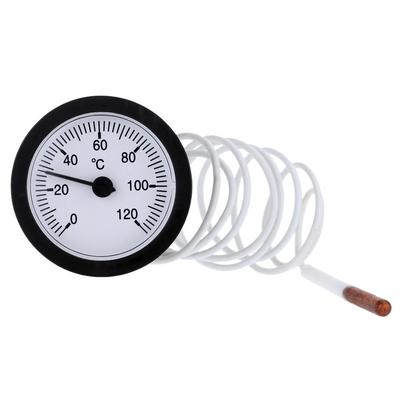 Dial Thermometer Capillary Temp Gauge W/ Sensor For Measuring Water Liquid