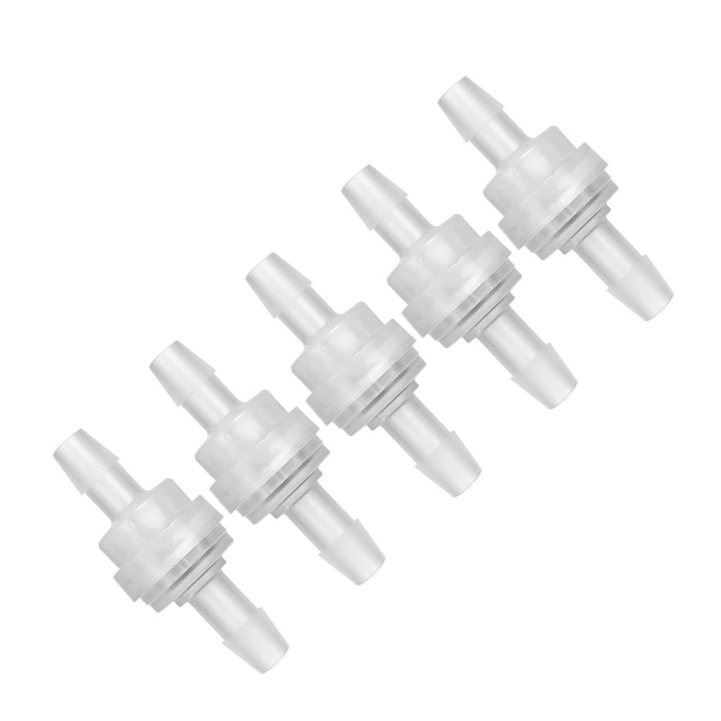 5PCS Plastic Check Valve Non Return One Way Valve for Water Treatment(6mm )