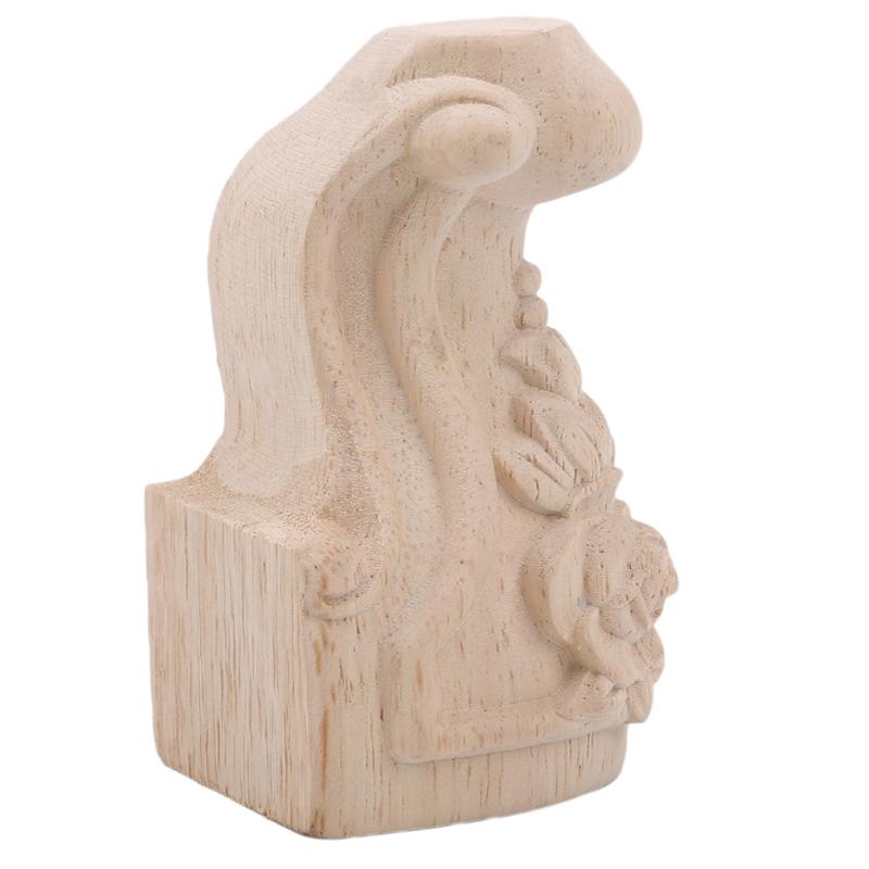 4pcs European Style Solid Wood Carved Furniture Foot Legs TV Cabinet Seat Feets Vintage Home Decor Decoration Accessories