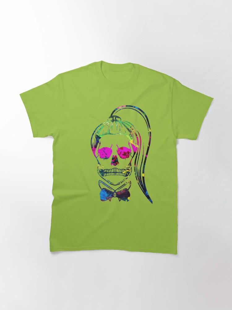 Lady Gaga Born This Way Neon Paint Skull Classic T-Shirt