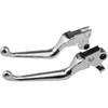 Brake Lever + Clutch Lever for Harley Hand Controls Sportster XL883 1200 1996-2003, Dyna/Touring 1996-2007, Softail 1996-2007 & 2011-2014(Chrome)
