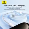 Baseus 100W Type C To USB C Cable For iPhone 18 17 16 Fast Charging Charger Cord For Macbook iPad Samsung Xiaomi Fast USB C Wire
