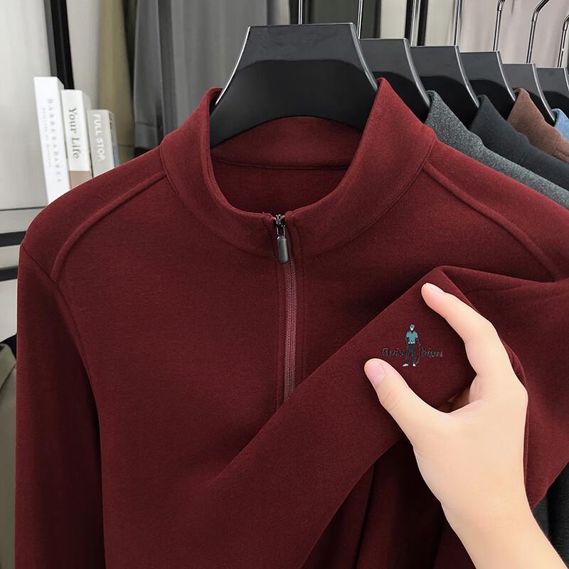 Firstview Men s Urban Casual Versatile Fleece Long-Sleeve Sweatshirt FV25D2171 2XL