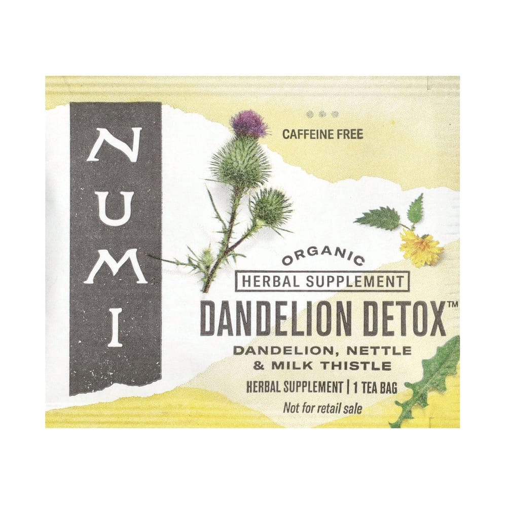 iHerb Numi Organic Tea Dandelion Detox Caffeine-Free 16 Tea Bags 32g (1.13oz)