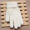 Mode Kinder Dick Gestrickte Handschuhe Warme Winter Kinder Stretch Fäustlinge Junge Mädchen Solide Guantes Split Finger Handschuhe