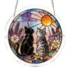 Yousheng Acrylic Puzzle Suncatcher DIY Jigsaw Puzzle Suncatcher Kit with UV Printed Design Colorful Window Hanging Ornament for Home Garden Decor
