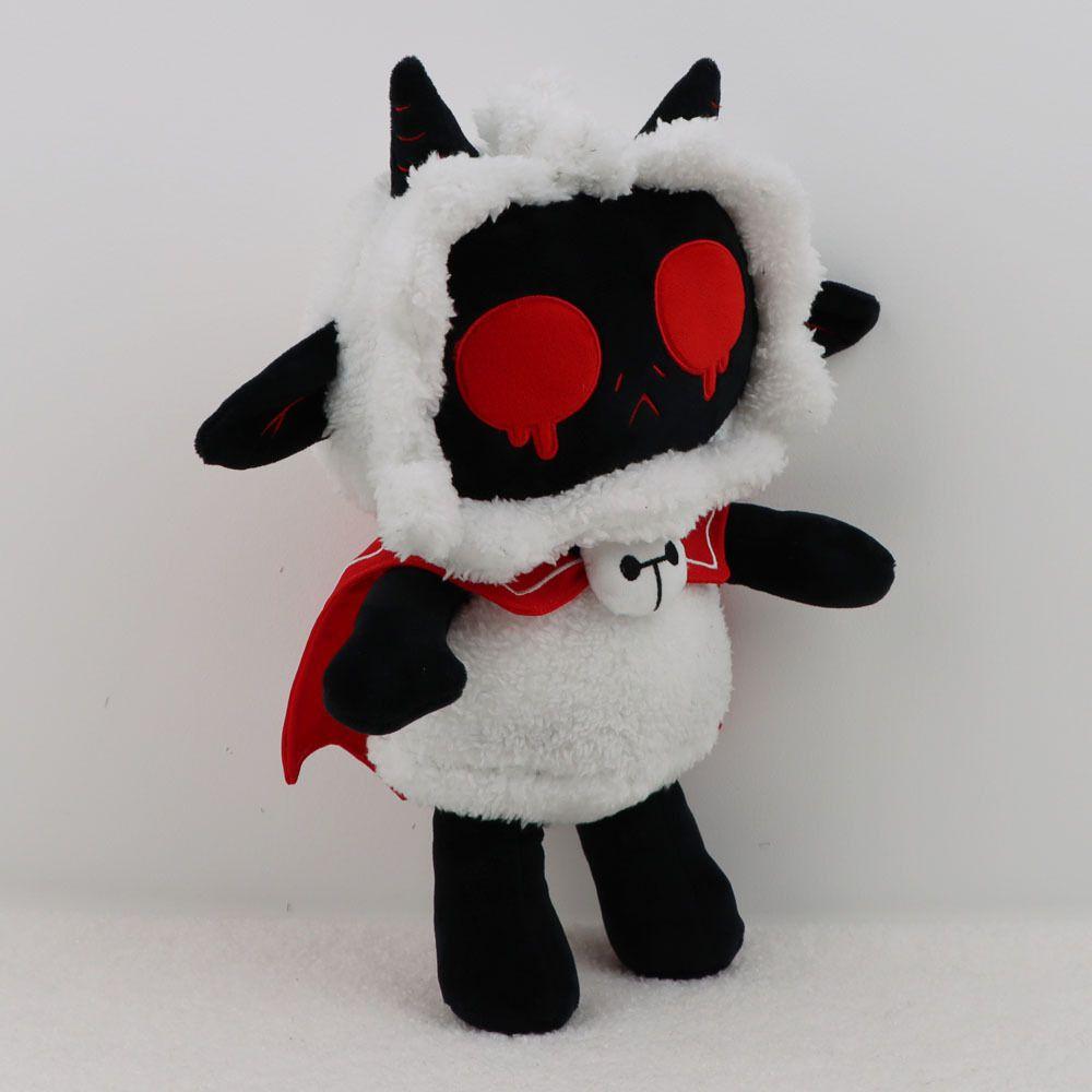 Soft And Cuddly Cult Of The Lamb Black Lamb Plush Toy For Game Fans