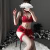 Night Listening Incense Lingerie Sexy Temptation Princess Garter Lace Three-point Suit Cute Girl