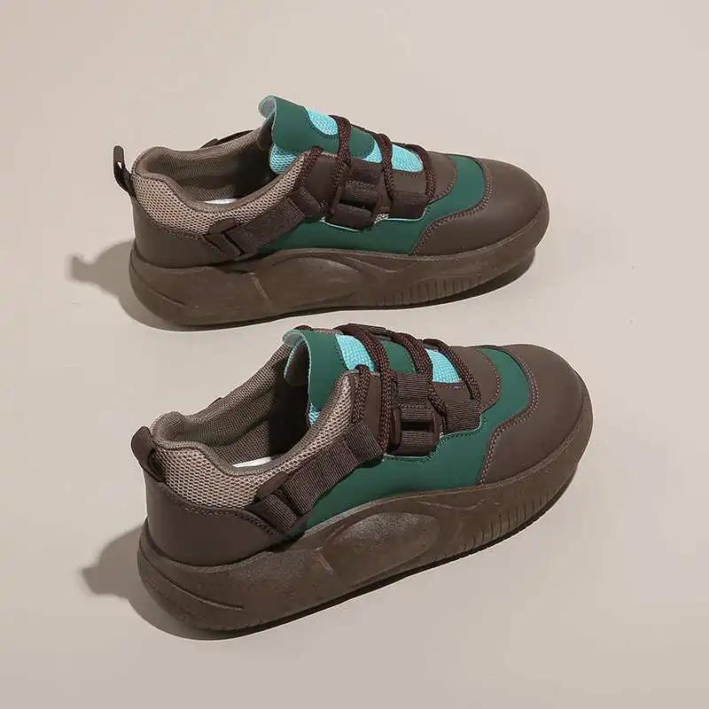 Fashion Flatform Demi-season Women's Shoes Summer Flats Basketball Sneakers For Women Shuse Sports Outing Joggings Holiday Shouse