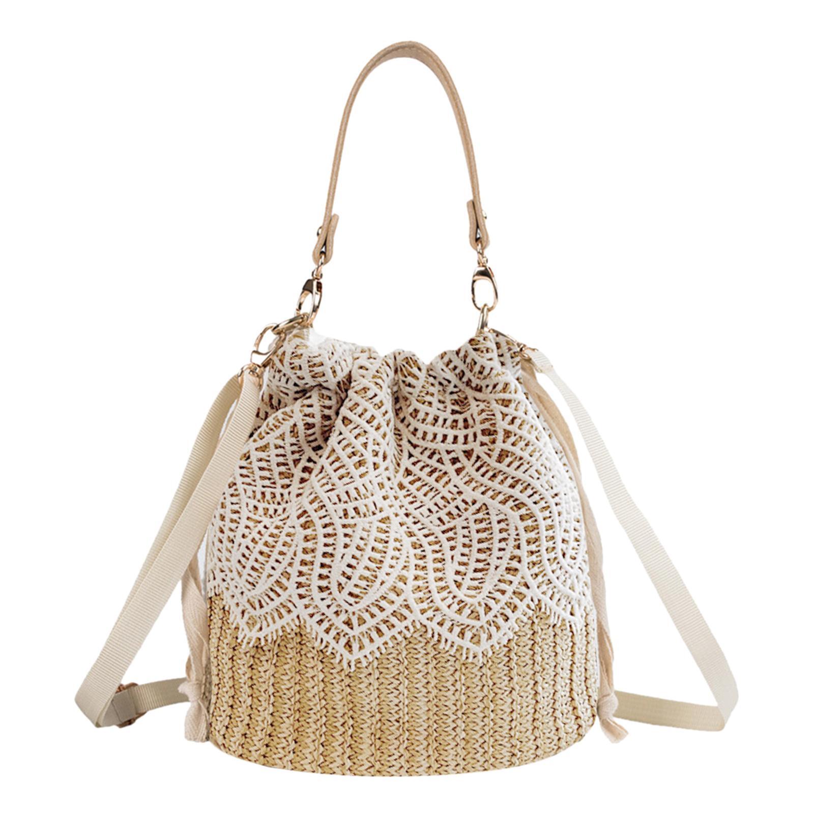 

Женская пляжная сумка через плечо, сумка-тоут, сумка на ремне с ведром