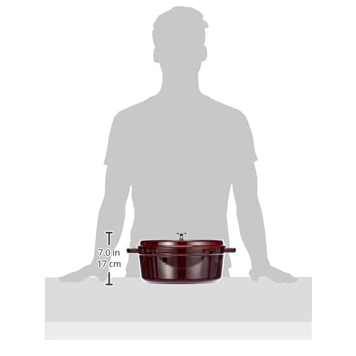 Staub Pico Cocotte Oval, Grenadine Red, 31cm, Double-Handled Cast Iron Enamel Pot, Induction Compatible [Official Japanese Product] La Cocotte Round 4