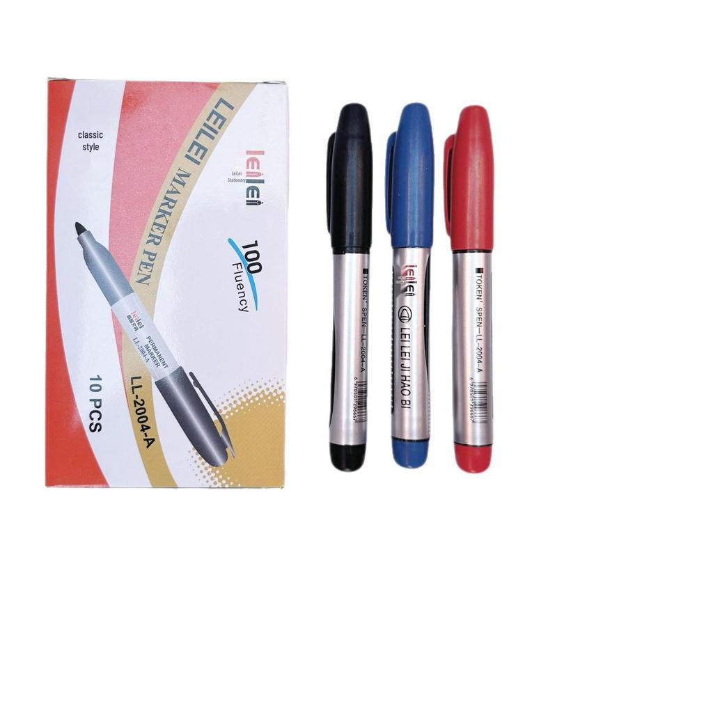 Large Capacity Waterproof Oily Marker Pen - Quick-Drying, Fade-Resistant, Multiple Colors for Office Logistics.