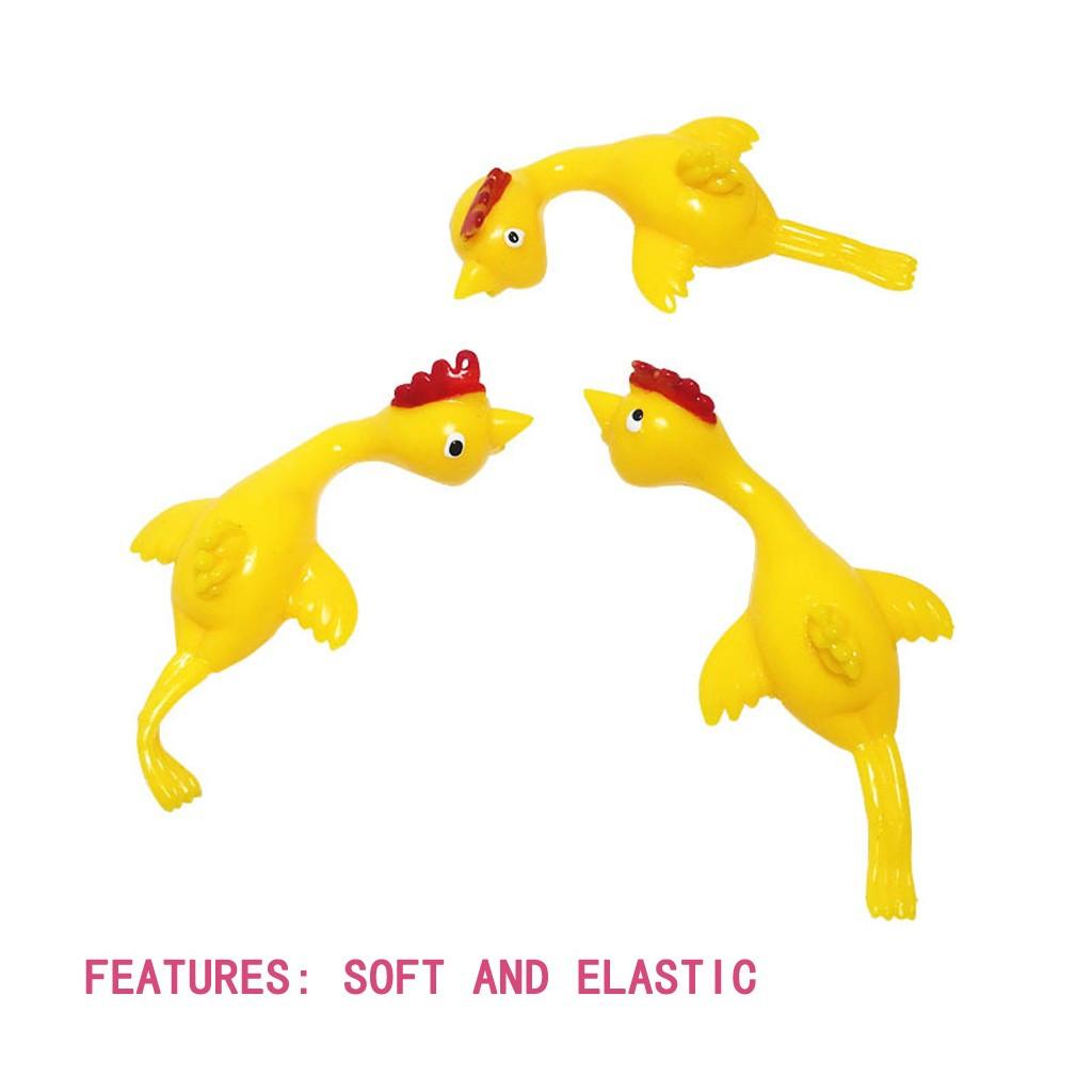 Rubber Chicken Flick Chicken Flying Chicken Flingers Stretchy Christmas Gift Toy