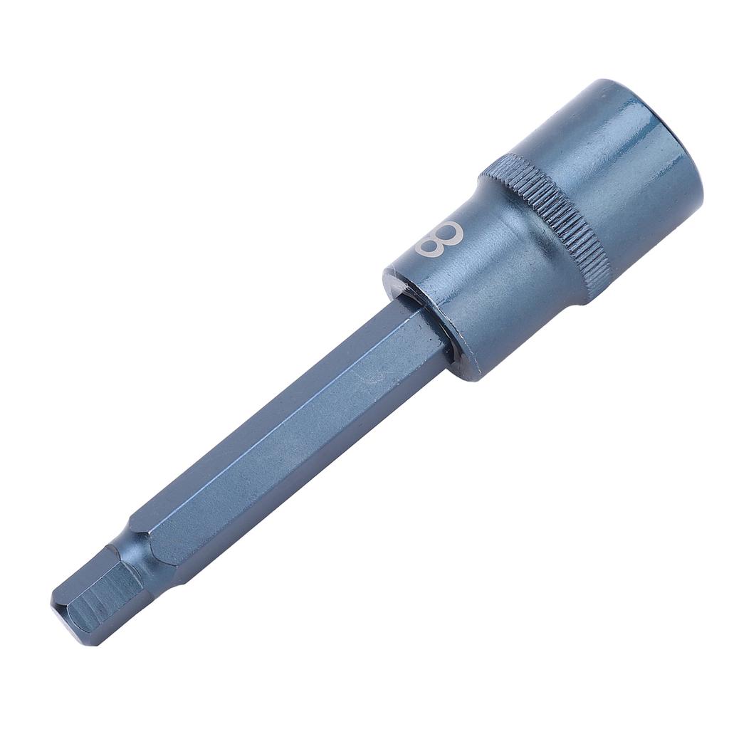 Hex Screw Driver Socket Lengthen Metric S2 Alloy Steel Hand Hardware Tool 100x8mm