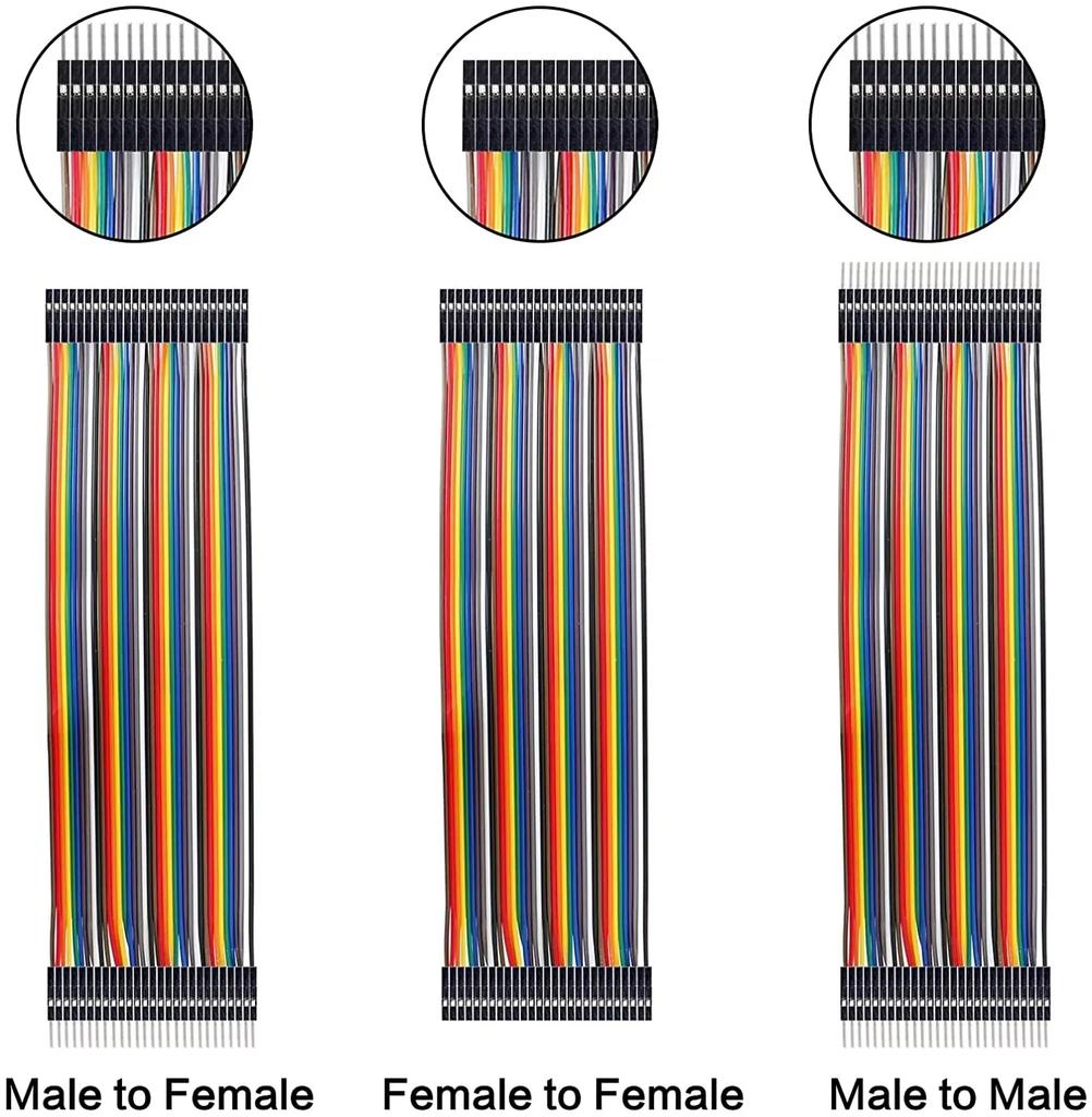 40PIN Cable Dupont Line 10/15/20/30/40 CM Male To Male Female To Female Male To FeMale Jumper Dupont Wire Cables for PCB DIY KIT