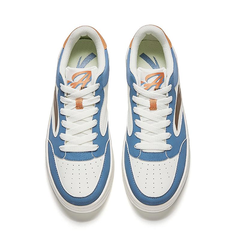 Anta Easy 2 Simple Versatile Comfortable Height Increasing Wear Resistant Lightweight Low Top Sneakers Men Sneakers White Blue 912528002Q-4
