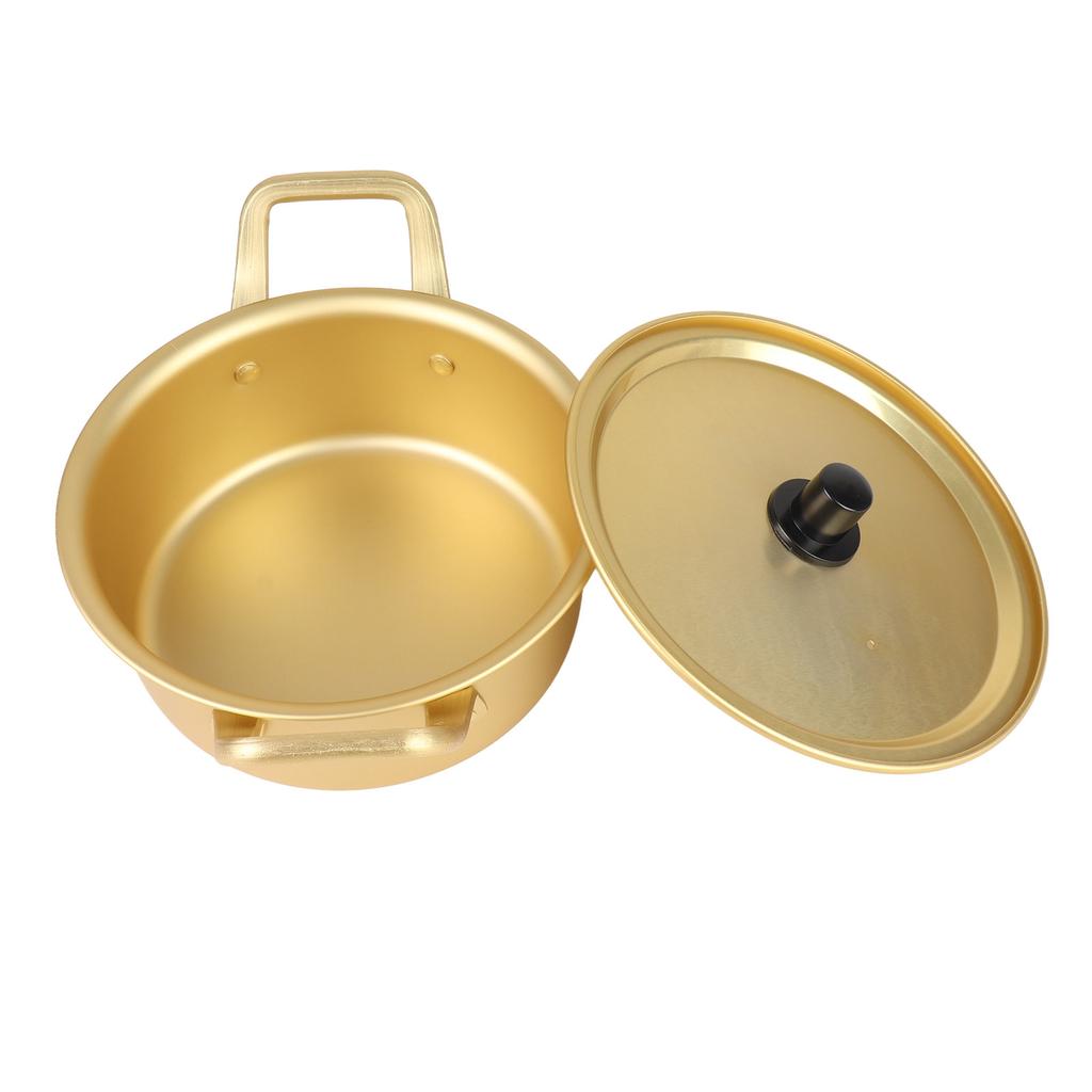 Korean Ramen Noodle Pot Korean Yellow Aluminum Stockpot Instant Noodles Pot