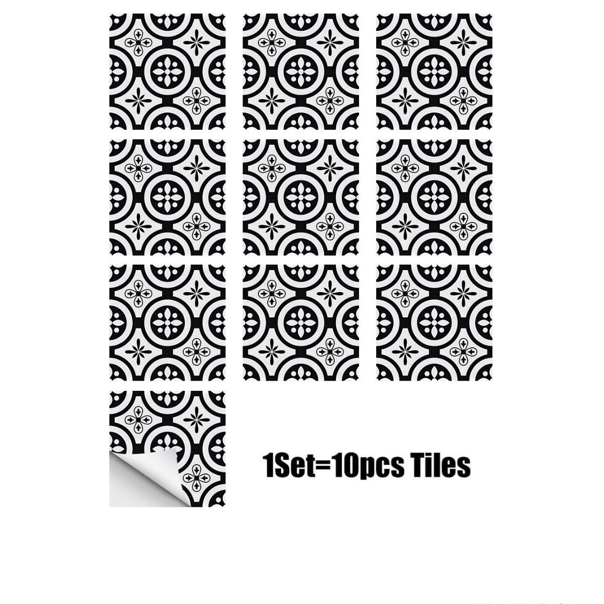 

Европейская ретро ПВХ имитация плитки наклейка самоклеящаяся наклейка на пол износостойкая и нескользящая декоративная наклейка на плитку для гостиной спальни 10cm*10cm*10pcs