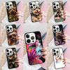 Yorkshire Terrier Yorkie Dog Pet Animal Phone Case For iPhone 17 Air 15 16e 14 13 Pro Max Coque 12 11 Pro Max PLUS Cover