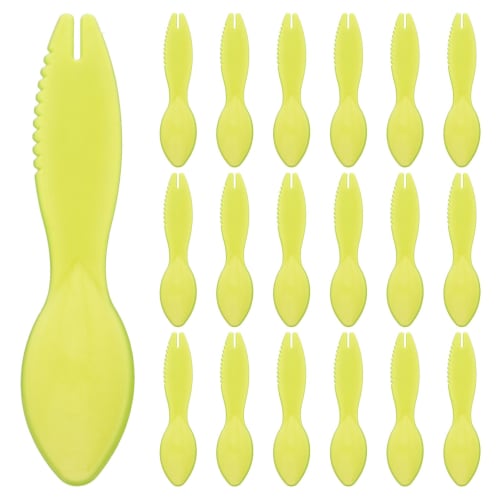 Luxshiny 20pcs Kiwi Fruit Spoons, Plastic Kiwi Knives, Avocado Slicers, Avocado Cutter, Fruit Cutter, Peeler Spoons, Kiwi Scoops for Home, Kitchen, an